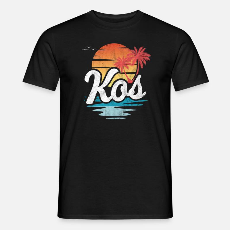 Kos - Männer T-Shirt - Schwarz