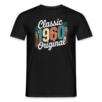 Classique 1960 Original - 65e anniversaire - T-shirt homme - noir - Devant - AI Model Male 178 light (178cm)