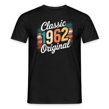 Classique 1962 Original - 63e anniversaire - T-shirt homme - noir - Devant - AI Model Male 178 light (178cm)