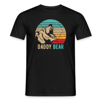 Daddy Bear - Men's T-Shirt - black - Front - AI Model Male 178 light (178cm)