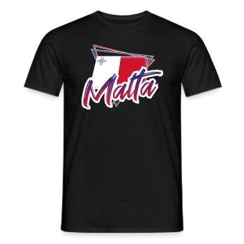 Malta - Männer T-Shirt - Schwarz - Vorne - AI Model Male 178 light (178cm)