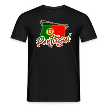 Portugal - T-shirt homme - noir - Devant - AI Model Male 178 light (178cm)