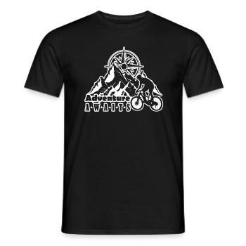 Adventure awaits you - Adventure Awaits - Men's T-Shirt - black - Front - AI Model Male 178 light (178cm)