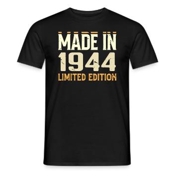 Awesome 1944 Anniversary Gift From 1944 Retro - Men's T-Shirt - black - Front - AI Model Male 178 light (178cm)