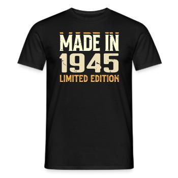 Cadeau Anniversaire 1945 Génial Depuis 1945 Retro - T-shirt homme - noir - Devant - AI Model Male 178 light (178cm)