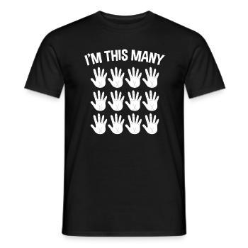 Je suis tellement âgé de 60 ans - T-shirt homme - noir - Devant - AI Model Male 178 light (178cm)