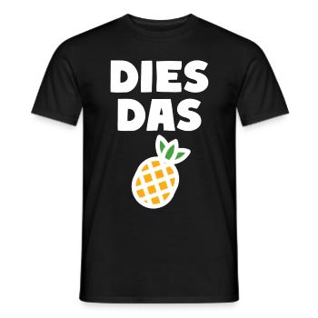 Dies Das Ananas - Männer T-Shirt - Schwarz - Vorne - AI Model Male 178 light (178cm)