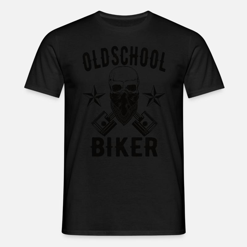 Biker Old School - Männer T-Shirt - Schwarz