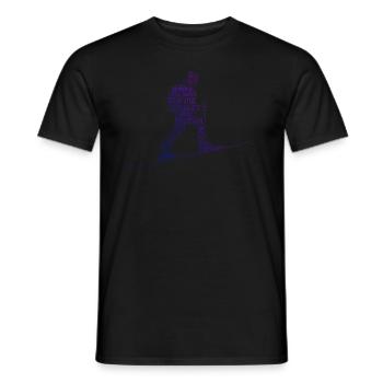 Ski Hommes Alpinisme Ski Tour Ski Tour - T-shirt homme - noir - Devant - AI Model Male 178 light (178cm)