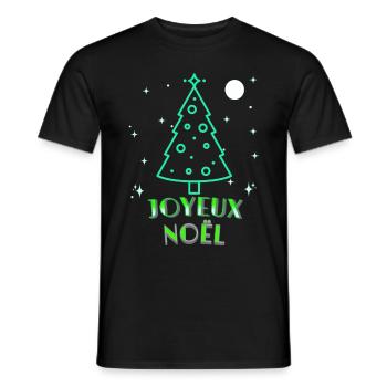 FROHE WEIHNACHTEN - Männer T-Shirt - Schwarz - Vorne - AI Model Male 178 light (178cm)