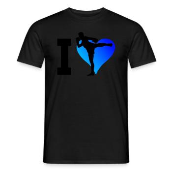 Boxe Thaï Hommes Femmes Muay Thai Boxe Thaï - T-shirt homme - noir - Devant - AI Model Male 178 light (178cm)