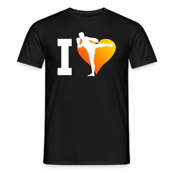 Muay Thai Thaibox Thaiboxer Thaiboxen Damen - Männer T-Shirt - Schwarz - Vorne - AI Model Male 178 light (178cm)