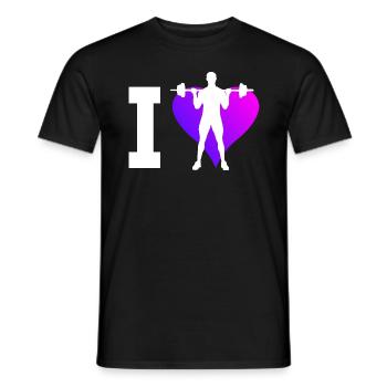 Krafttraining Ausdauertraining Herren Gewichtheben - Männer T-Shirt - Schwarz - Vorne - AI Model Male 178 light (178cm)
