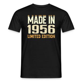 Tolles Geschenk zum Jubiläum von 1956 seit 1956 Retro - Männer T-Shirt - Schwarz - Vorne - AI Model Male 178 light (178cm)