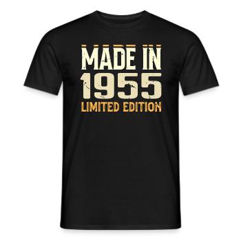 Awesome 1955 Anniversary Gift Since 1955 Retro - Men's T-Shirt - black - Front - AI Model Male 178 light (178cm)