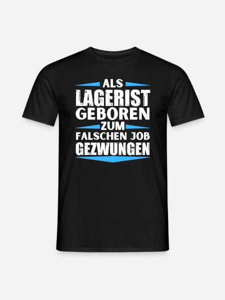 Warehouse clerk ended up in the wrong job - Men's T-Shirt - black