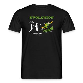 Vegan Veganer Veganerin Veganismus Bio Geschenk - Männer T-Shirt - Schwarz - Vorne - AI Model Male 178 light (178cm)