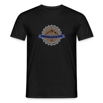 Gipfelbesteigung Großglockner Height 3798 m - Männer T-Shirt - Schwarz - Vorne - AI Model Male 178 light (178cm)