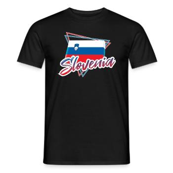 Slowenien - Männer T-Shirt - Schwarz - Vorne - AI Model Male 178 light (178cm)