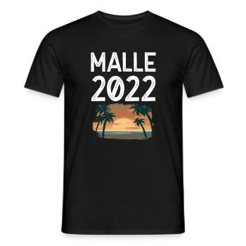 Malle 2022 - Men's T-Shirt - black - Front - AI Model Male 178 light (178cm)