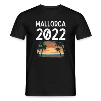Mallorca 2022 - Männer T-Shirt - Schwarz - Vorne - AI Model Male 178 light (178cm)