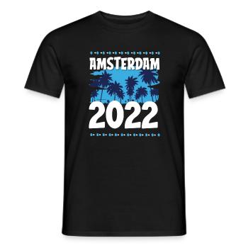 Amsterdam 2022 - Men's T-Shirt - black - Front - AI Model Male 178 light (178cm)
