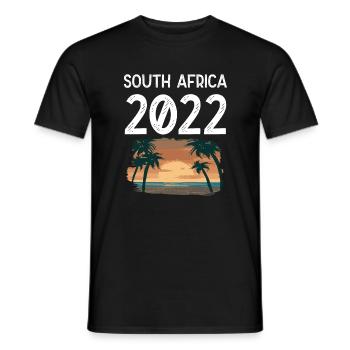South Africa 2022 - Männer T-Shirt - Schwarz - Vorne - AI Model Male 178 light (178cm)
