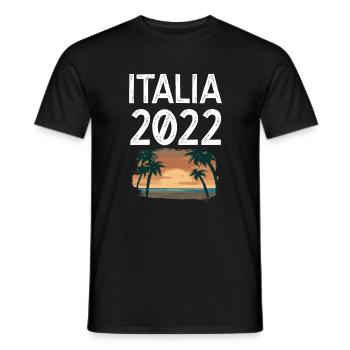 Italia 2022 - Männer T-Shirt - Schwarz - Vorne - AI Model Male 178 light (178cm)