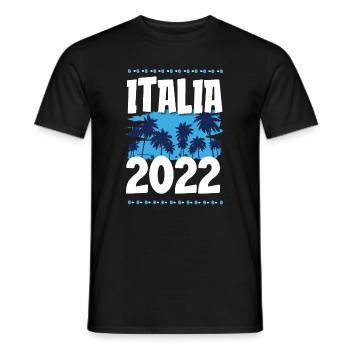 Italia 2022 - Männer T-Shirt - Schwarz - Vorne - AI Model Male 178 light (178cm)