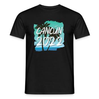 Cancun 2022 - Men's T-Shirt - black - Front - AI Model Male 178 light (178cm)
