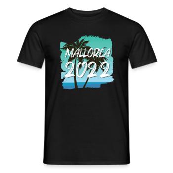 Mallorca 2022 - Männer T-Shirt - Schwarz - Vorne - AI Model Male 178 light (178cm)