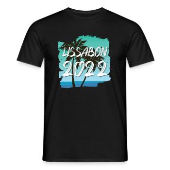 Lisbon 2022 - Men's T-Shirt - black - Front - AI Model Male 178 light (178cm)