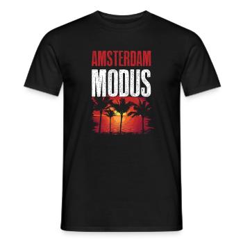 Amsterdam Mode - Men's T-Shirt - black - Front - AI Model Male 178 light (178cm)