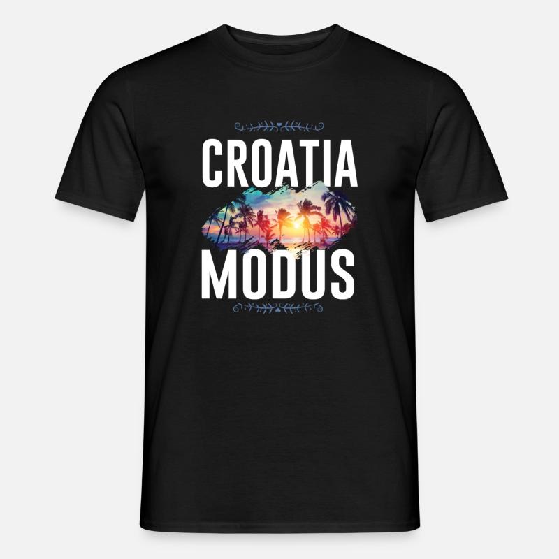 Croatia Modus - Männer T-Shirt - Schwarz