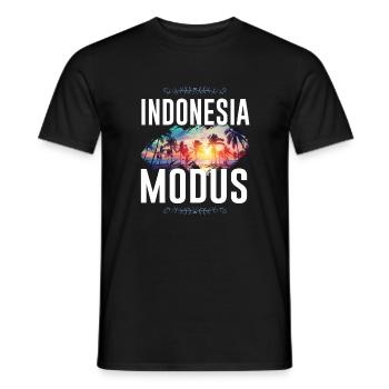 Indonesia Modus - Männer T-Shirt - Schwarz - Vorne - AI Model Male 178 light (178cm)