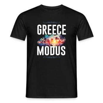 Greece Mode - Men's T-Shirt - black - Front - AI Model Male 178 light (178cm)