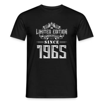 Édition limitée 1965 - T-shirt homme - noir - Devant - AI Model Male 178 light (178cm)