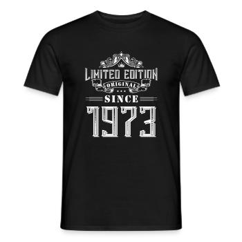 Édition limitée 1973 - T-shirt homme - noir - Devant - AI Model Male 178 light (178cm)