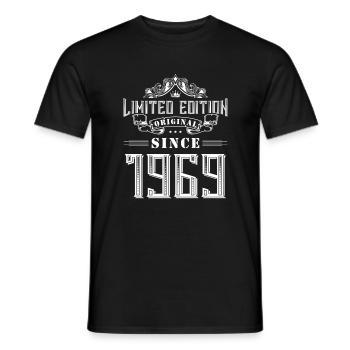 1969 limited edition - Men's T-Shirt - black - Front - AI Model Male 178 light (178cm)