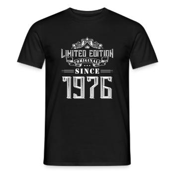 Édition limitée 1976 - T-shirt homme - noir - Devant - AI Model Male 178 light (178cm)