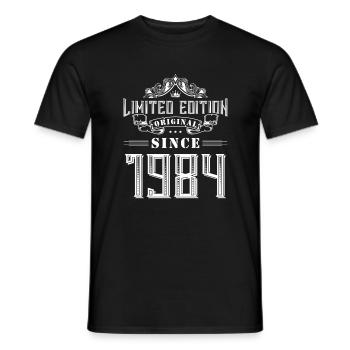 Édition limitée 1984 - T-shirt homme - noir - Devant - AI Model Male 178 light (178cm)