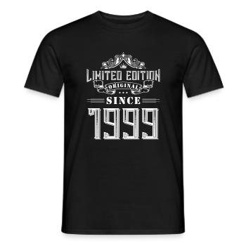 Édition limitée 1999 - T-shirt homme - noir - Devant - AI Model Male 178 light (178cm)
