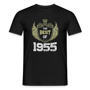 1955 best of - Männer T-Shirt - Schwarz - Vorne - AI Model Male 178 light (178cm)