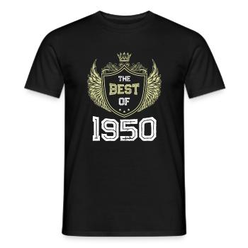 1950 best of - Männer T-Shirt - Schwarz - Vorne - AI Model Male 178 light (178cm)