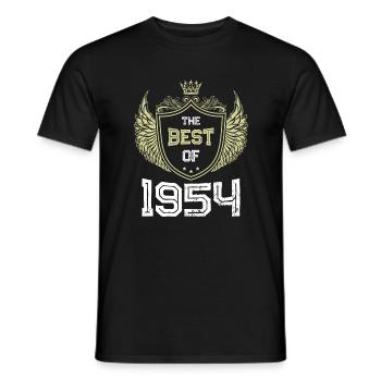 1954 best of - Men's T-Shirt - black - Front - AI Model Male 178 light (178cm)