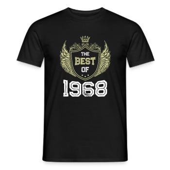 1968 best of - Men's T-Shirt - black - Front - AI Model Male 178 light (178cm)