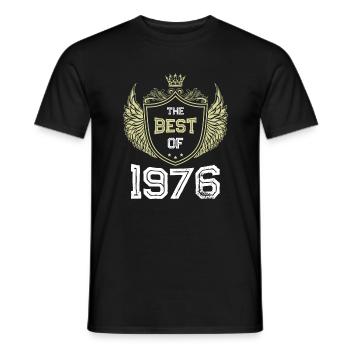 1976 best of - Männer T-Shirt - Schwarz - Vorne - AI Model Male 178 light (178cm)