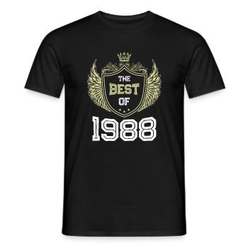 1988 best of - T-shirt homme - noir - Devant - AI Model Male 178 light (178cm)