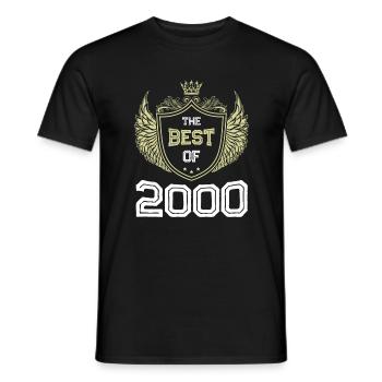 2000 best of - T-shirt homme - noir - Devant - AI Model Male 178 light (178cm)