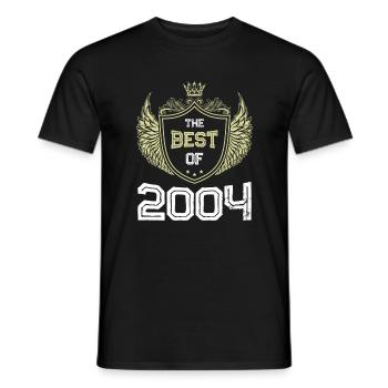 2004 best of - Men's T-Shirt - black - Front - AI Model Male 178 light (178cm)